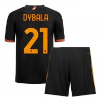 Dres AS Roma Paulo Dybala #21 Rezervni za djecu 2023-24 Kratak Rukav (+ kratke hlače)